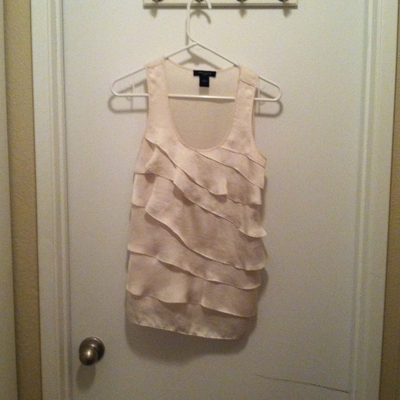 *Reserved* Silk ivory top.