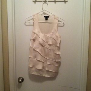 *Reserved* Silk ivory top.