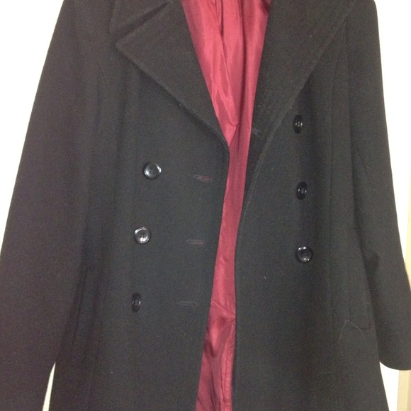 Black women's pea coat
