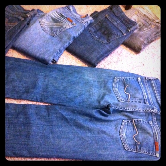 RESERVED!!!  7 for all Mankind jeans straight leg