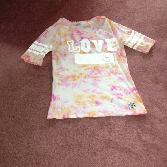 Tye dye PINK baseball tee