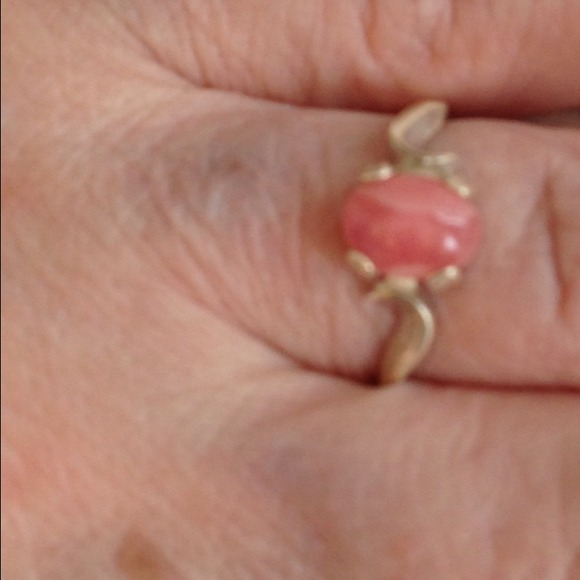 Rhodochrosite band Sterling Sliver