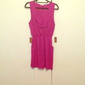 Silence + Noise fuscia dress