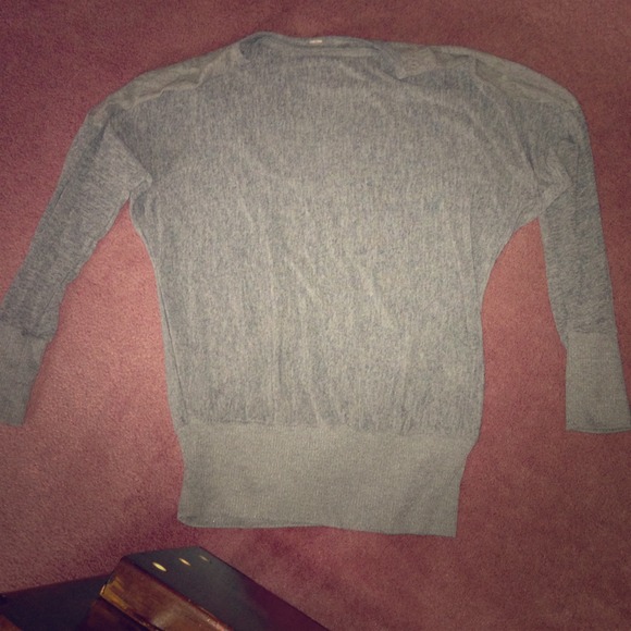 Gray lace back sweater from PAC SUN