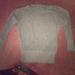 Gray lace back sweater from PAC SUN