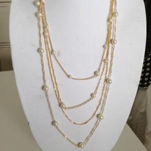 Nickel-Free Faux Pearl Necklace