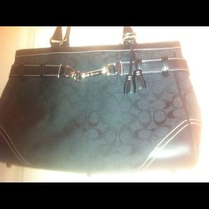 Authentic Black Coach Handbag
