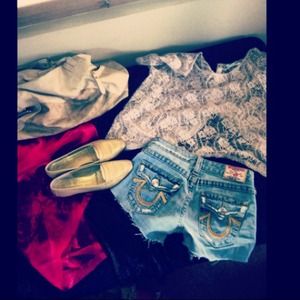 Authentic True Religion Cut Off Shorts