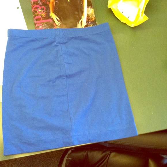 Blue mini skirt from Forever 21