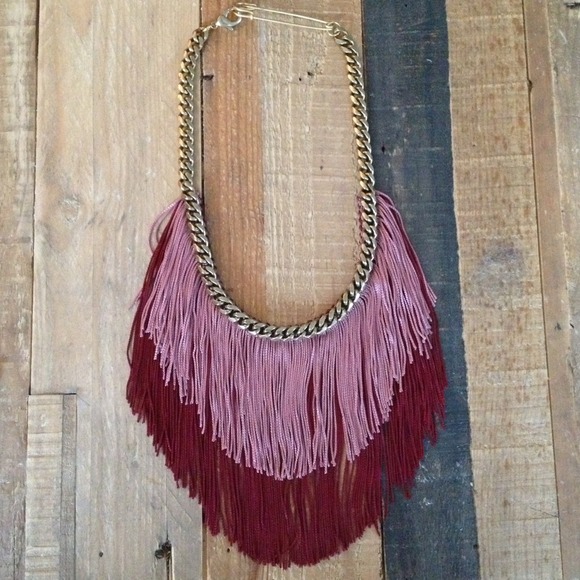 🎉HP🎉 Amazing fringe glam statement necklace - Picture 2 of 2