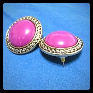 ❌SOLD❌ Purple and gold Earrings