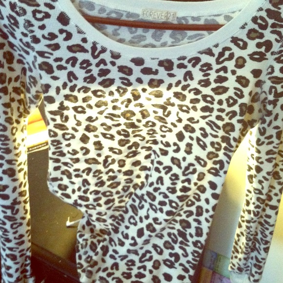 Forever21 Leopard Thermal Long Sleeve