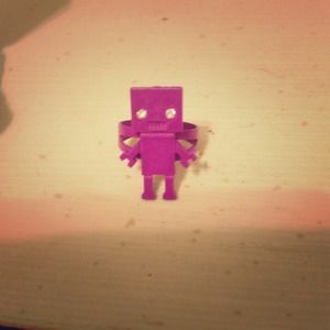 Purple Robot Adjustable Ring