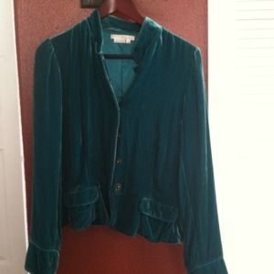 To The Max beautiful velvety green jacket
