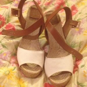 Tory Burch wedges. Worn twice. Size 10.