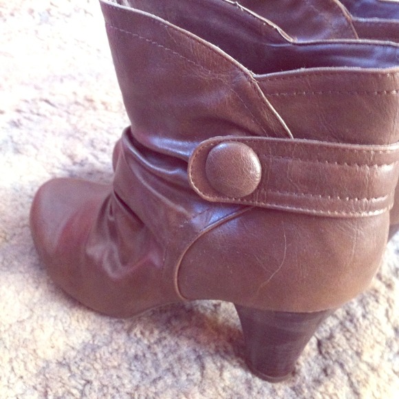 Madden Girl chestnut boot heels