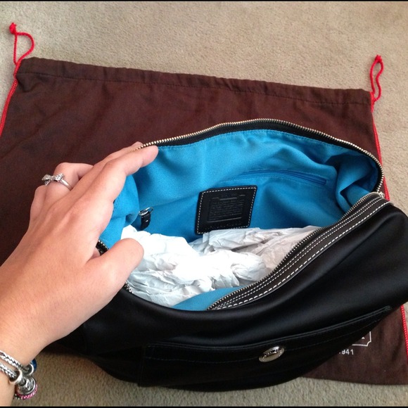 Black Nylon Coach purse - Picture 3 of 3