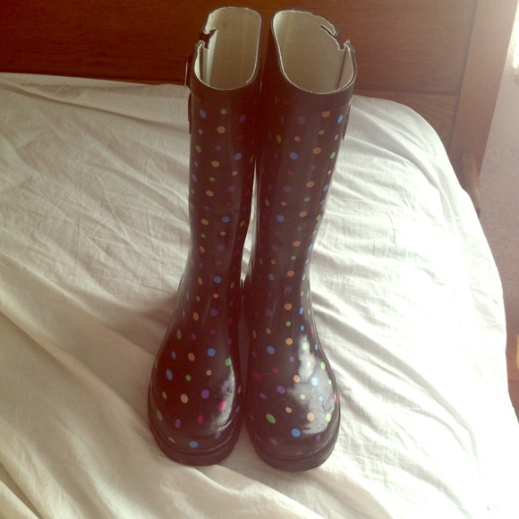 Polka Dot Rain boots
