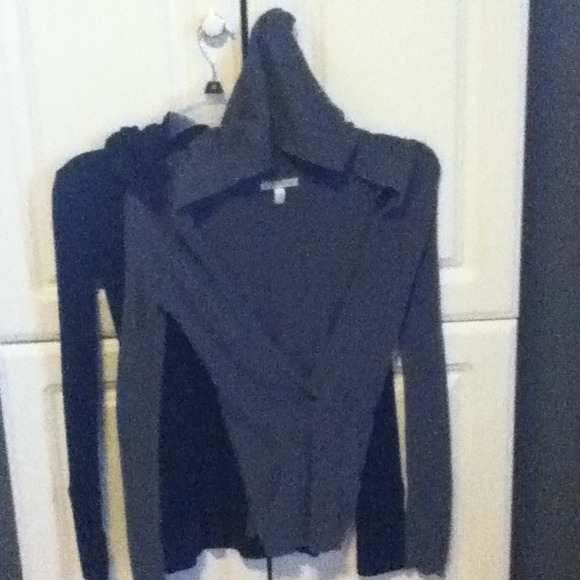 Black and grey long sleeve shirt