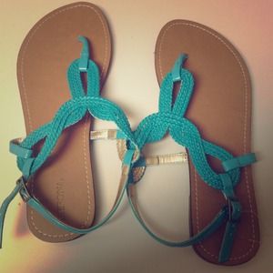 mint/blue Brand NEW sandals!