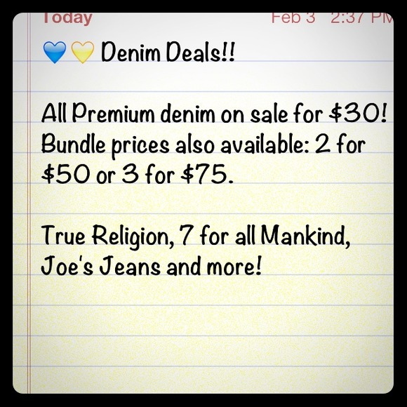 Premium Denim! $30 per pair - Picture 1 of 1