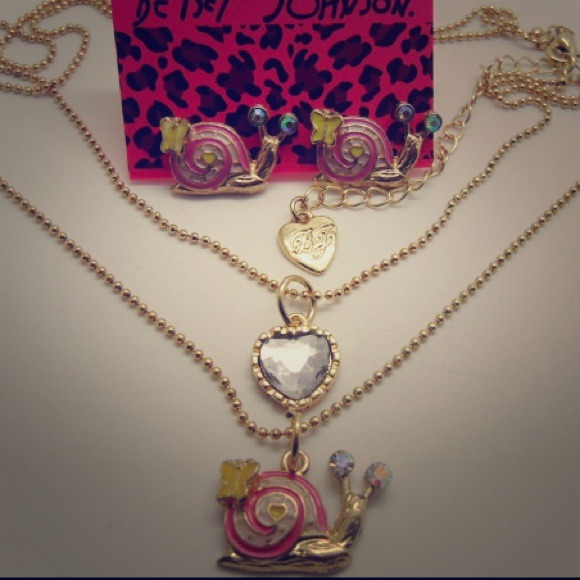 Betsey Johnson Necklace and Earring Set