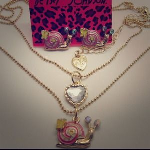 Betsey Johnson Necklace and Earring Set