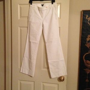 Jcrew white city fit corduroy pants size 4