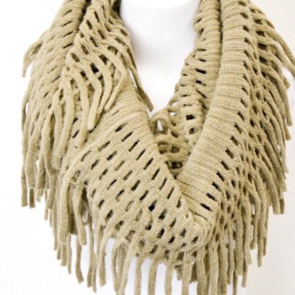 Cream infinity scarf