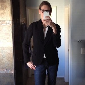 J.Crew black 100% wool blazer