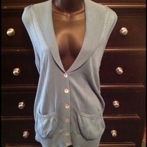 Smoky blue sweater vest