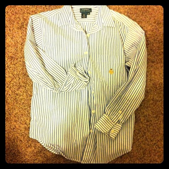Ralph Lauren Women's Classic Button Down Shirt.