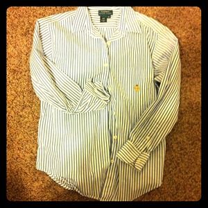 Ralph Lauren Women's Classic Button Down Shirt.