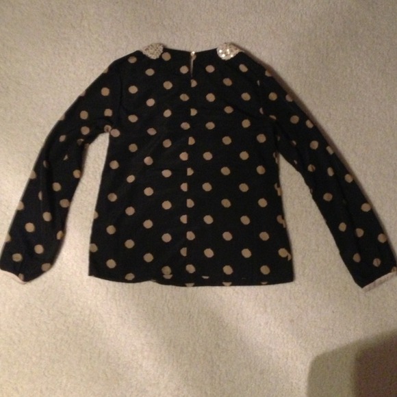 Polka dot blouse with Peter Pan collar - Picture 3 of 3