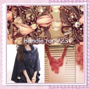 Wing blazer, Rose top,rhinestone HB bundle.
