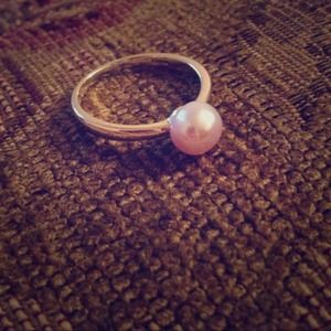 Silver Pearl Ring 💍