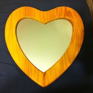 Heart shaped mirror