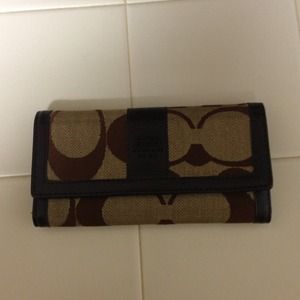 Coach wallet w/ matching checkbook!