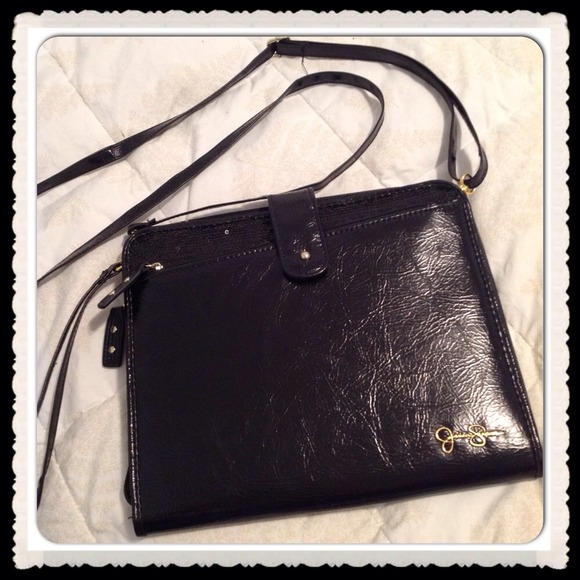 SOLD❤Jessica Simpson black sequin patent iPad case - Picture 2 of 4