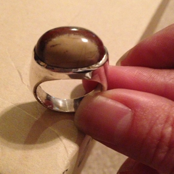 Stone silver ring - Picture 4 of 4