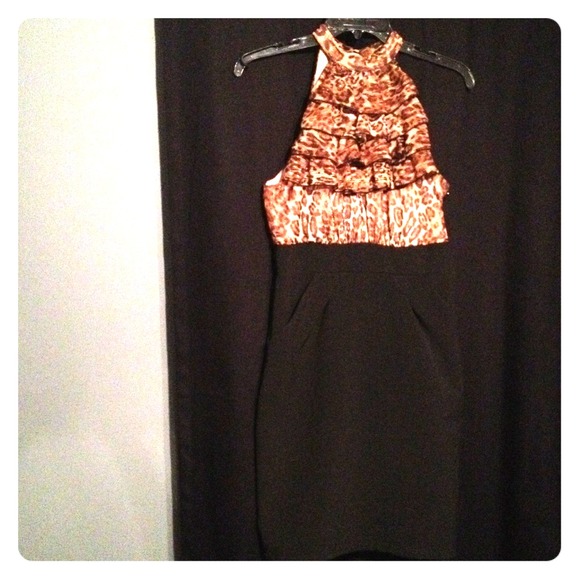 Leopard pencil dress