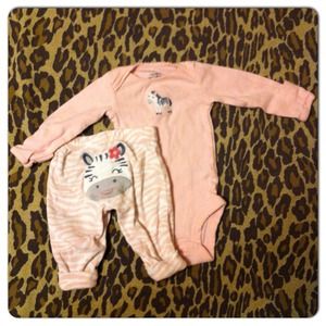 ⛔ SOLD ⛔✨Pink Zebra 2pc Set✨