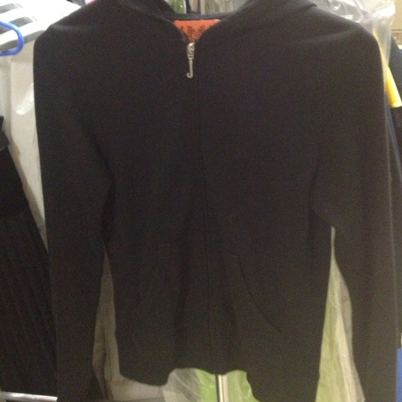 Juicy couture black zipper hoodie