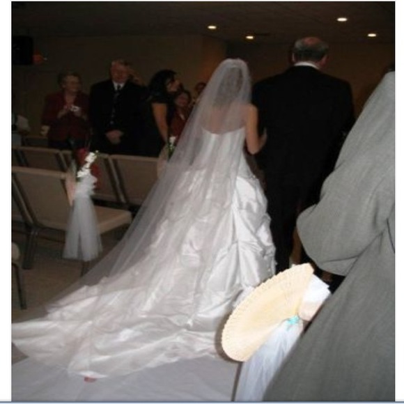 David's Bridal wedding dress, size 2 - Picture 4 of 4