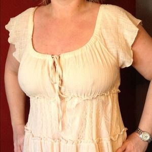 Cream colored sun dress