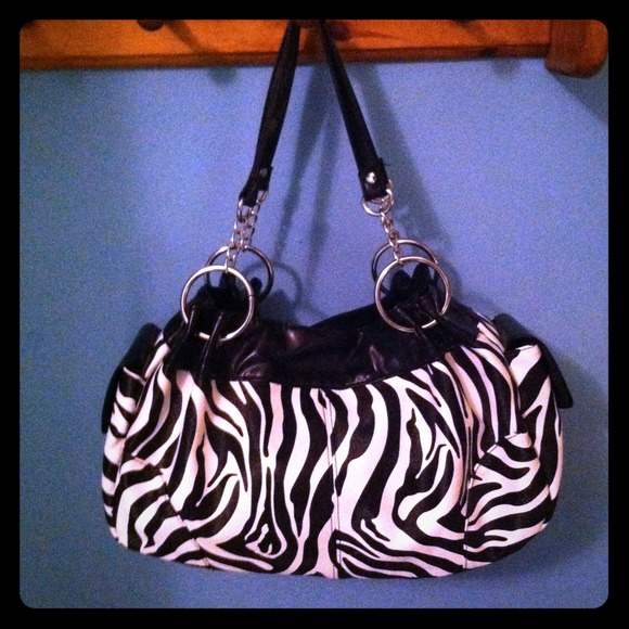 Zebra print Claire's handbag