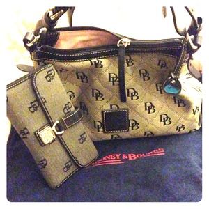** Dooney & Burke Purse & Matching Wallet