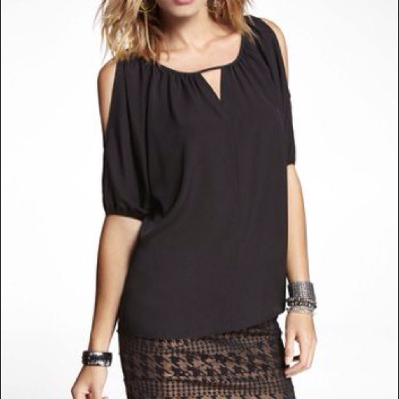 Cut out black blouse