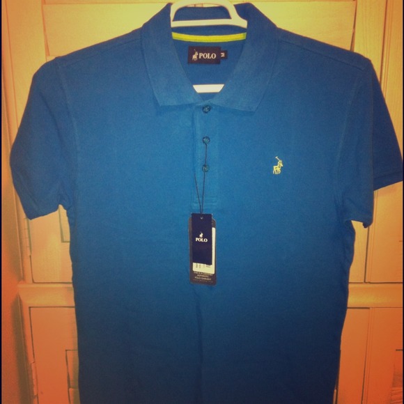 Blue Short Sleeve Polo Shirt. Brand new!