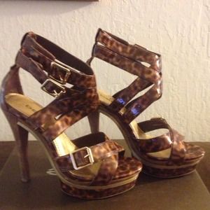 Cheetah print stilletos